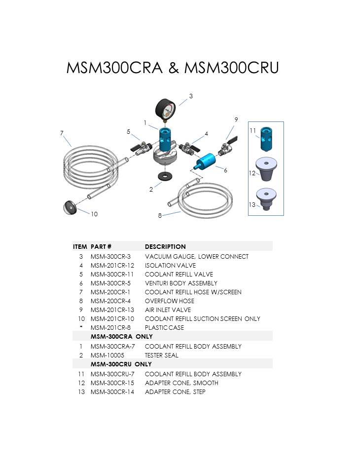 repair information diagram for product